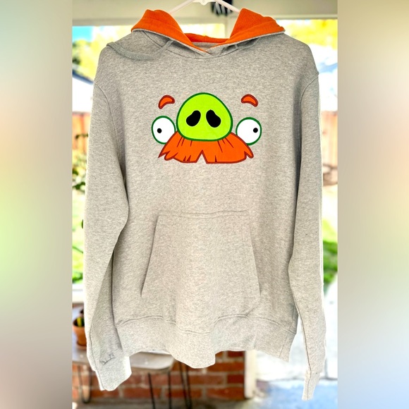 Angry Birds Embroidered Hoodie - Three Star Original - Mens Medium - Picture 1 of 8